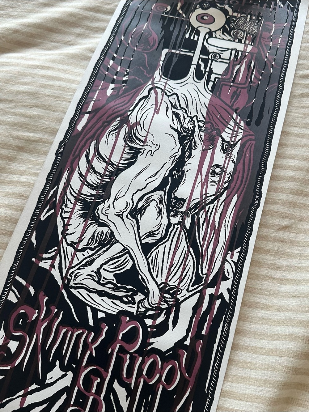 skinny puppy 2015 “down the sociopath tour” poster  test print
